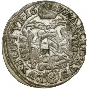 Österreich, Leopold I., 3 Kreuzer 1672, Wien