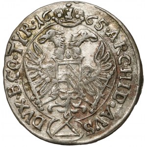 Austria, Leopold I, 3 krajcary 1665, Neuburg am Inn