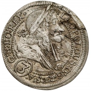 Österreich, Leopold I., 3 Kreuzer 1704 IA, Graz