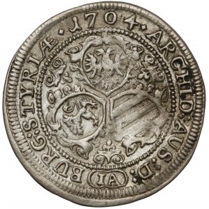 Österreich, Leopold I., 3 Kreuzer 1704 IA, Graz