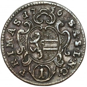 Austria, Salzburg, Zygmunt von Schrattenbach, 1 krajcar 1756