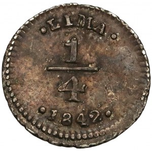 Peru, 1/4 reala 1842 - Lima