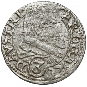 Śląsk, Karol Austriacki, 3 krajcary 1620, Nysa - rzadki