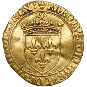 Francja, Karol VIII (1483-1498), Ecu d'or au soleil