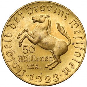 Westfalen, 50 Millionen Mark 1923