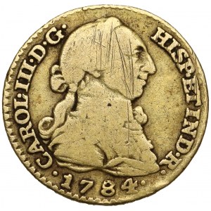 Hiszpania, Karol III, Escudo Madryt 1784 MJD