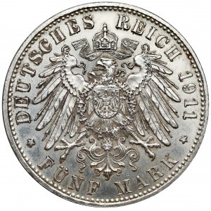 Deutschland, Bayern, 5 Mark 1911 D
