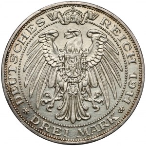 Deutschland, Preussen, 3 Mark 1911 A - Universität Breslau