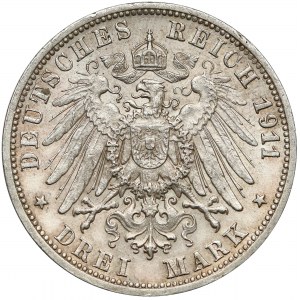 Wirtembergia, 3 marki 1911 F