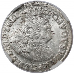 August III Sas, Szóstak Gdańsk 1763 REOE - MENNICZY