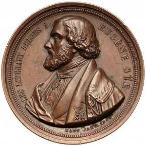 Belgia, Medal 1845 - Eugene Sue