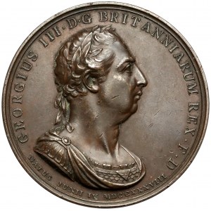 Wielka Brytania, Jerzy III - Medal z okazji unii Irlandii z Wielką Brytanią 1801