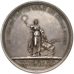 Niemcy, Medal religijny, sygnowany LOOS