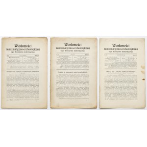 Wiadomości numizmatyczno-archeologiczne nr 1-3, 1915-17