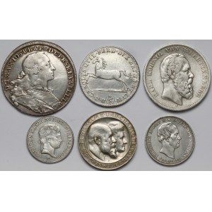 Niemcy, Mix monet srebrnych - zestaw (6szt)
