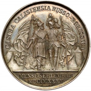Rosja, Mikołaj I, Medal 1835 - Rusko-Pruskie manewry pod KALISZEM