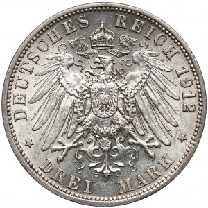 Prusy, 3 marki 1912 A