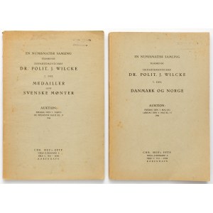 Katalogi aukcyjne Dr. Polit. J. Wilcke - Teil 2 i 3 (2szt) - 1946 r.