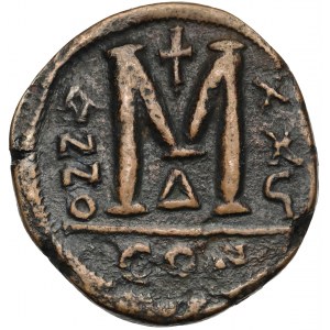 Bizancjum, Justynian (I 527-565 n.e.) Follis 552/553r. (26 rok panowania), Konstantynopol