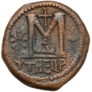Bizancjum, Justynian (I 527-565 n.e.) Follis, Kyzikos