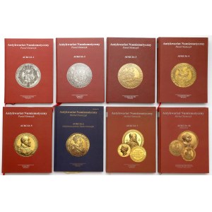 Katalogi aukcyjne Niemczyk 1-7, 10 (8szt)