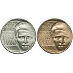 10 złotych 1967 Skłodowska - BIAŁY metal (zły stop) i miedzionikiel - rzadkość