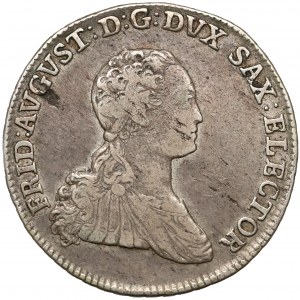 Saksonia, Fryderyk August III, 2/3 talara 1767 EDC, Drezno