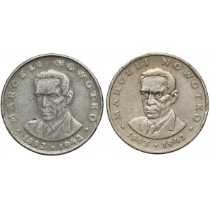 20 złotych 1976 Nowotko - falsyfikat z epoki + przeróbka (2szt)
