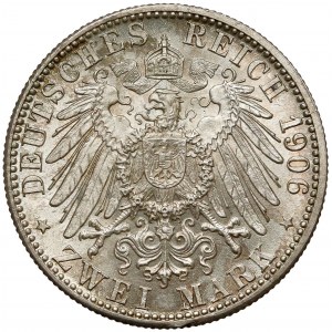 Deutschland, Baden 2 Mark 1906 G