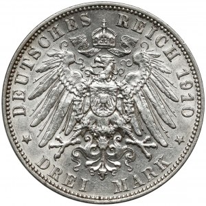 Saksonia, 3 marki 1910 E