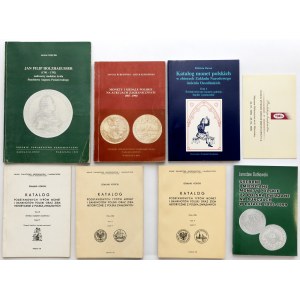 Publikacje o monetach i medalach polskich (7szt)