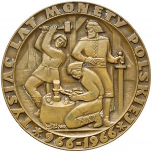 Medal, Tysiąc lat monety polskiej 966-1966