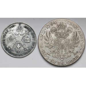 Österreich, 1/4 Taler 1797 und Taler 1764 (2 Stücke)