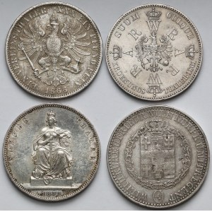 Niemcy, Prusy i Hesja, Talary 1834-1871 (4szt)