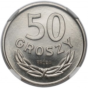 Próba NIKIEL 50 groszy 1986