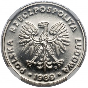 Próba NIKIEL 10 złotych 1989 - stempel lustrzany