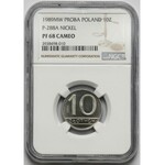 Próba NIKIEL 10 złotych 1989 - stempel lustrzany