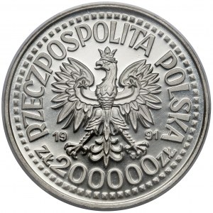 Próba SREBRO 200.000 złotych 1991 Jan Paweł II - Matka Boska