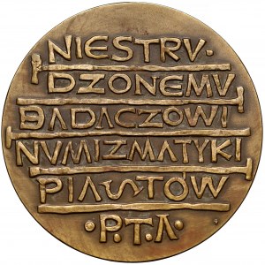 Medal Zygmunt Zakrzewski / Badacz Numizmatyki Piastów 1968 r.