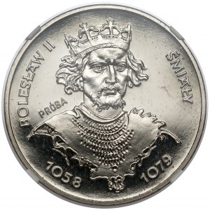 Próba NIKIEL 200 złotych 1981 Bolesław II Śmiały - popiersie