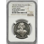 Próba NIKIEL 200 złotych 1981 Bolesław II Śmiały - popiersie