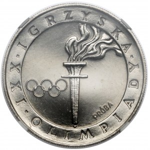 Próba NIKIEL 200 złotych 1976 Igrzyska - pełny znicz olimpijski