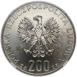 Próba NIKIEL 200 złotych 1976 Igrzyska - pełny znicz olimpijski