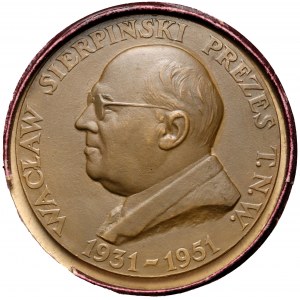 Medal Wacław Sierpiński Prezes T.N.W. 1931-1951, 1952 r.