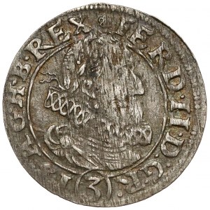 Śląsk, Ferdynand II, 3 krajcary 1627 HR, Wrocław - (3) pod popiersiem