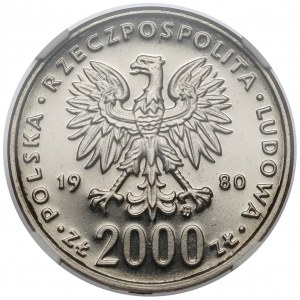 Próba NIKIEL 2000 złotych 1980 Lake Placid - Skoki