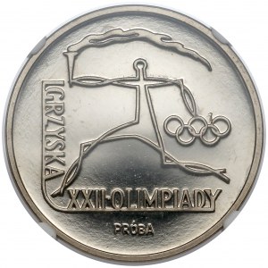 Próba NIKIEL 100 złotych 1980 XXII Olimpiada - znicz