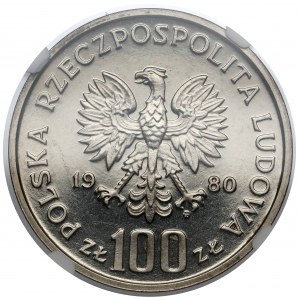 Próba NIKIEL 100 złotych 1980 Głuszec