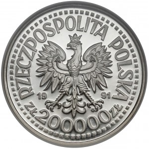 Próba SREBRO 200.000 złotych 1991 Jan Paweł II Ołtarz