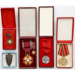 PRL, Zestaw odznaczeń, medali i odznak (5szt)